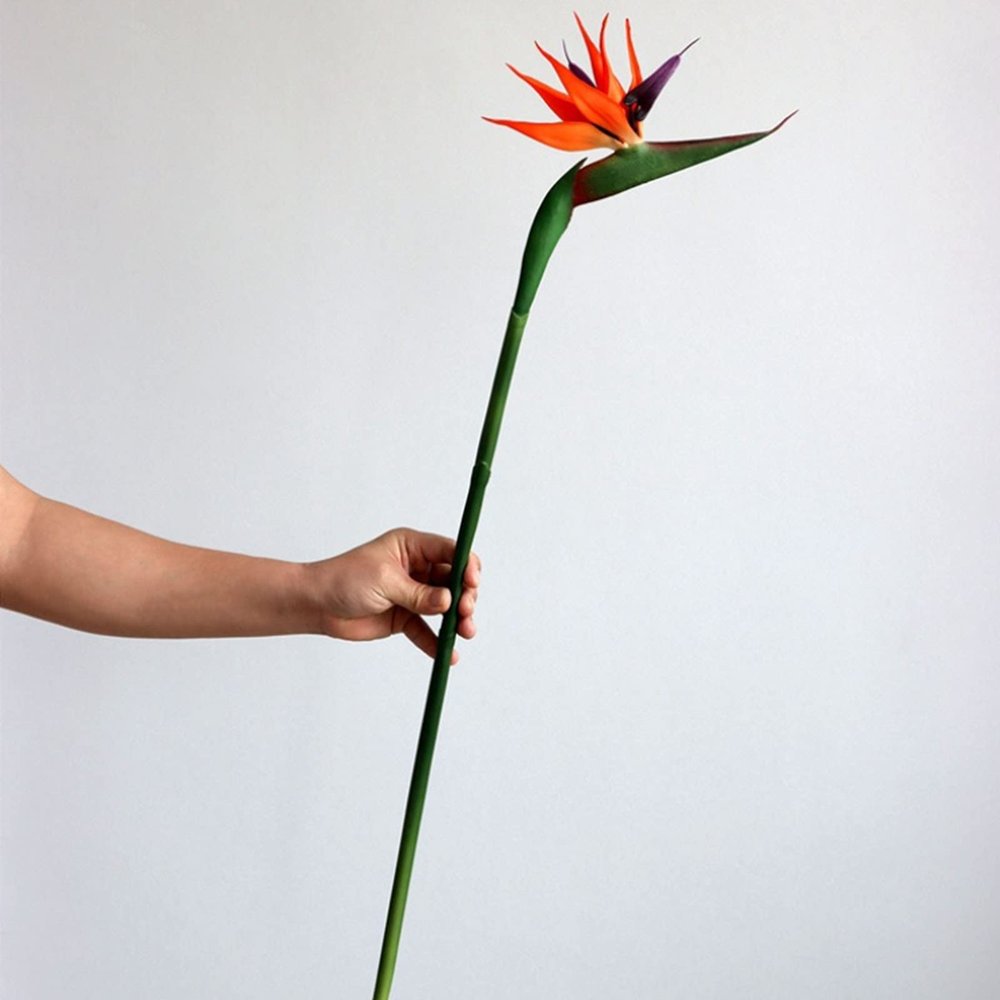 Simulated Bird of Paradise Flower Artificial Flower Simulation Flower Bird of Paradise Single Large Soft Glue Simulated Strelitzia for Home Decor Wedding Photography(#1)
