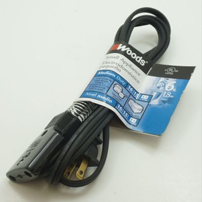 haorayu Replacement for Compatible with Woods Small Appliance Power Cord, 6 Foot, for Deep Fryers and Roasters, 0290