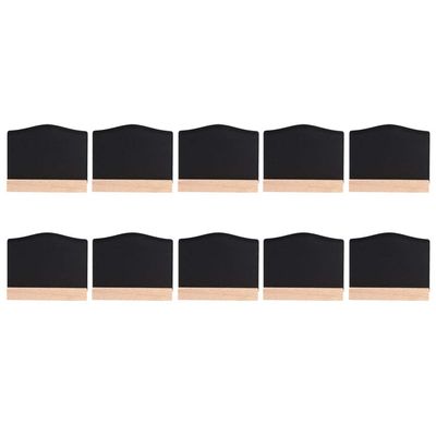 Mokylor 10 PCS Mini Chalkboard Signs, Framed Small Chalkboard Labels with Base, Wooden Blackboard for Table Numbers, Weddings, Birthday Parties, Message Board Signs and Event Decorations