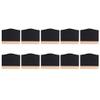Mokylor 10 PCS Mini Chalkboard Signs, Framed Small Chalkboard Labels with Base, Wooden Blackboard for Table Numbers, Weddings, Birthday Parties, Message Board Signs and Event Decorations view 1