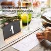 Mokylor 10 PCS Mini Chalkboard Signs, Framed Small Chalkboard Labels with Base, Wooden Blackboard for Table Numbers, Weddings, Birthday Parties, Message Board Signs and Event Decorations view 2