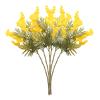 BEIJIALY 6pcs Artificial Acacia Flowers Plants, Artificial Flowers Acacia, 15in Long Stem Mimosa Flowers, Faux Fake Plants Stem, Spring Floral Stems Wedding Party Event Decor(Yellow) view 1