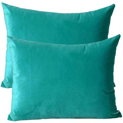 2 pcs Throw Pillow Covers 50 x 70/60 x 80 cm Couch Cushion Covers Velvet Pillowcases Rectangle Standard King Queen With Zipper For Decorative Cushion Bed Sofa Living Room ( Color : #7 , Size : 40x60 c
