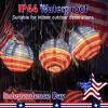 Abeja American Flag Lantern Light, 8.5Ft 4th of July Decoration Lights with 10 Nylon Lantern Lights, Outdoor Flag Themed Fairy Lights for Independence Day, Yard Garden July 4th Decoration view 3