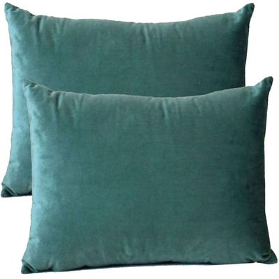 2 pcs Throw Pillow Covers 50 x 70/60 x 80 cm Couch Cushion Covers Velvet Pillowcases Rectangle Standard King Queen With Zipper For Decorative Cushion Bed Sofa Living Room ( Color : #24 , Size : 33x50