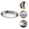 ABOOFAN Stainless Steel Fish Plate Serving Tray Snack Dish Microwave Oven Safe view 2