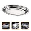 ABOOFAN Stainless Steel Fish Plate Serving Tray Snack Dish Microwave Oven Safe view 3