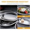 ABOOFAN Stainless Steel Fish Plate Serving Tray Snack Dish Microwave Oven Safe view 4