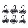 Zerodeko 6pcs Non-Slip Hangers Tie Rack Rotating Scarf Tie Holder Organizer for Men Belt Hangers view 1