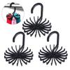 Zerodeko 6pcs Non-Slip Hangers Tie Rack Rotating Scarf Tie Holder Organizer for Men Belt Hangers view 2