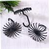 Zerodeko 6pcs Non-Slip Hangers Tie Rack Rotating Scarf Tie Holder Organizer for Men Belt Hangers view 3