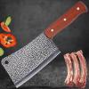 WTCBQC Meat Cleaver,Cleaver Knife 7.3 Inch Butcher Knife For Bone Chopping Kitchen Knives Forged Stainless Steel Meat Vegetables Cleaver Professional Chef Knife, LAMAJIGA5844 view 3