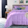 AHJ Beddings Twin Size Royal 7 Piece Bed in a Bag (21 inch Deep Pocket Sheet Set and 500GSM Comforter) 1000 Thread Count 100% Egyptian Cotton - Lilac Solid view 2