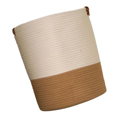 MAGICLULU Woven Baskets for Storage Cotton Rope Hamper Lid Large Capacity Clothes Basket for Home