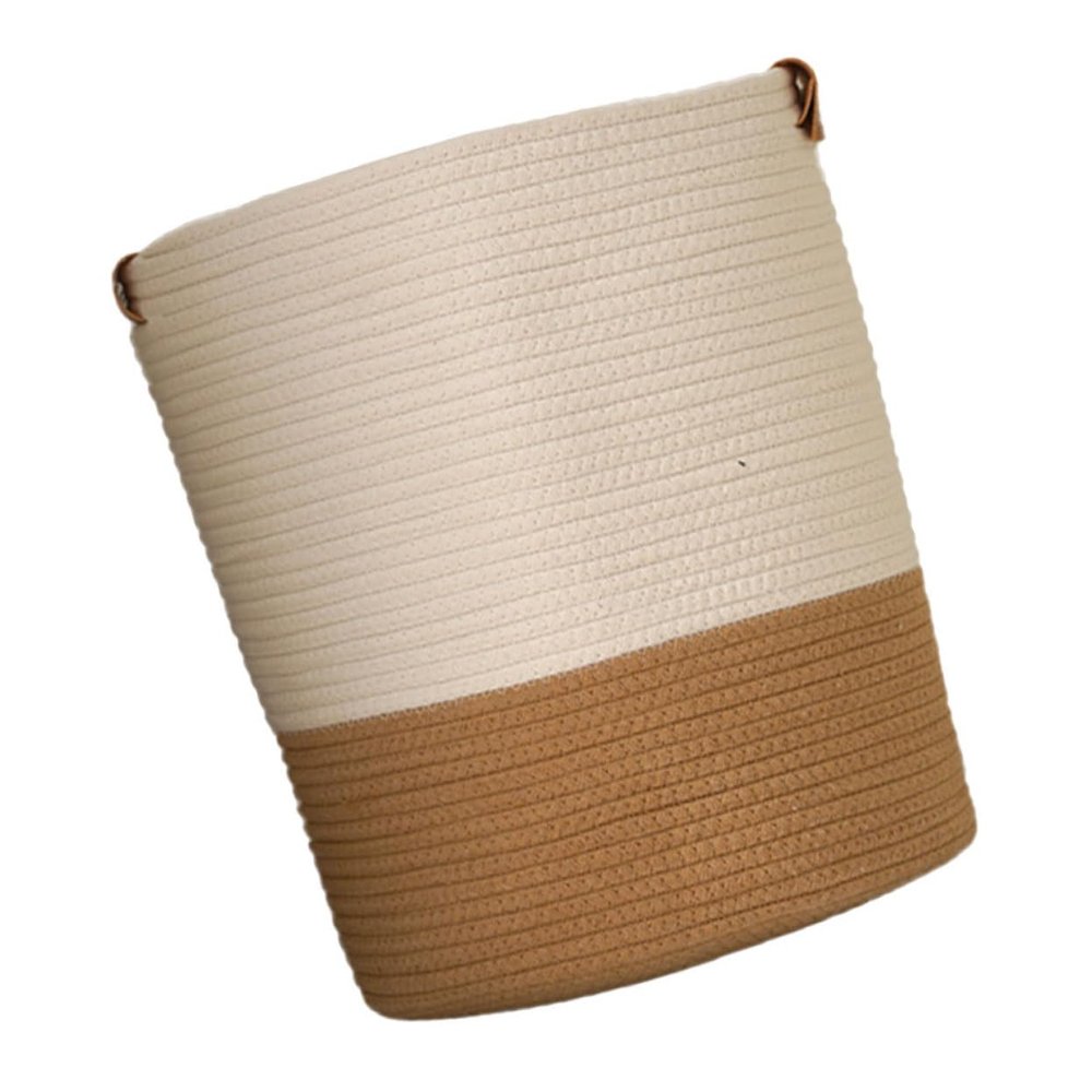 MAGICLULU Woven Baskets for Storage Cotton Rope Hamper Lid Large Capacity Clothes Basket for Home