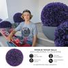 365 Curb Appeal 23" XL Topiary Balls (Jagged Purple Leaf, 2 Faux Topiary Balls (4 Halves)) view 3