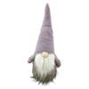 Galt International Fuzzy Gnome Christmas Tabletop Figurine - 17.5" - Purple and Gray view 1