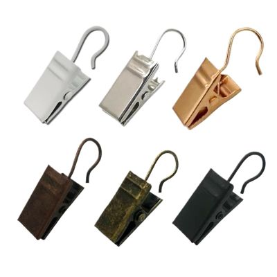 SBTRKT Sturdy and Durable Curtain Hooks Clips Home Curtain Accessories 50PCS/Set Sturdy Iron Curtain Hooks (Color : White)