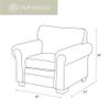 American Furniture Classics Buckskin Arm Chair with Matching Ottoman view 3