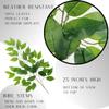 Factory Direct Craft Weather Resistant Artificial Ficus Greenery Stems Set of 6 - Fake Greenery Houseplants for Indoor and Outdoor Arrangements and Displays (25 Inches High) view 2