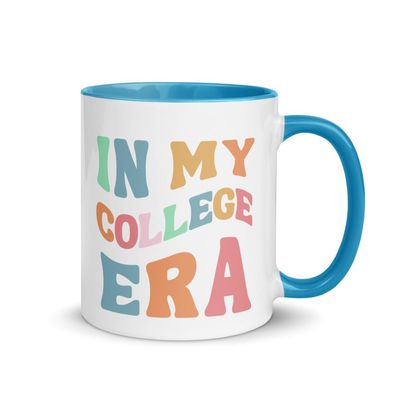 College Era Mug, Retro Groovy College Coffee Cup, Gift for College Student, Dorm Gifts