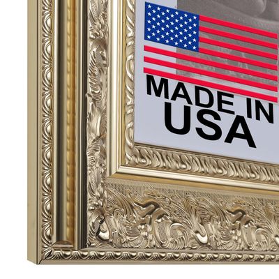 10X20 3 1/2" Polystyrene Classic Ornate Picture Frame 3348 Series - Silver by WholesaleArtsFrames-com Made In USA