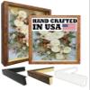 2-3/16" Deep Polystyrene Shadow Box Picture Frame - by WholesaleArtsFrames-com 10x13 2880 Series - Walnut - Made In USA view 1