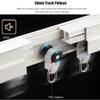NILZA Curtain Double Track Wall Mount Curtain Rail Bendable Curtain Track System, Room Divider Curtain Tracks with Valance Rod, Curtain Rails for Living Room Bedroom (Size : 540cm) view 2