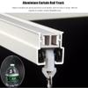 NILZA Curtain Double Track Wall Mount Curtain Rail Bendable Curtain Track System, Room Divider Curtain Tracks with Valance Rod, Curtain Rails for Living Room Bedroom (Size : 540cm) view 3