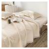 MUORREY Bedding Cooling Throw Blanket Knitted Cotton Soft Bedspread Pillow Shams Lightweight Breathable Summer Throw Blankets for Couch,Bed view 4