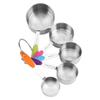5pcs/set Stainless Steel Measuring Cups Kit, Sugar Coffee Milk Kitchen Gadget Tools, Stackable Tablespoons Measuring Set for Gift Dry Liquid Ingredients Cooking Baking view 4