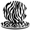 Art Plates - Super Absorbent Car Coasters - Set of Two, 3 Inch Round, Trim-to-Fit Cup Holder Coasters - Thin & Flexible - Ideal for All Car and Truck Models - Zebra Print - (Made in USA) view 1