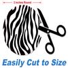 Art Plates - Super Absorbent Car Coasters - Set of Two, 3 Inch Round, Trim-to-Fit Cup Holder Coasters - Thin & Flexible - Ideal for All Car and Truck Models - Zebra Print - (Made in USA) view 2