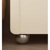 GLigeT Bedside Cabinet Nightstand with Spherical Stainless Steel Table Legs, Wooden Side Table/End Table wth 2 Drawer for Bedroom, Living RoomGray Beige Nightstand (Size : L45xD40xH48cm) view 4