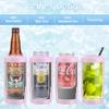 4-in-1 Skinny Can Cooler Double Wall Stainless Steel Insulated Can Holder,Can Coozie, Works With 12 Oz Slim Can,Standard Cans,Beer Bottles & As Pint Cups (Pink) view 2