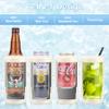 4-in-1 Skinny Can Cooler Double Wall Stainless Steel Insulated Can Holder,Can Coozie, Works With 12 Oz Slim Can,Standard Cans,Beer Bottles & As Pint Cups (Light Beige) view 2