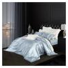 ADovz Blue 100% Top Grade Mulberry Silk Duvet Cover,Both Sides Nature Silk 1pc Duvet Cover 2pc Pillowcase,Bed Sheets, FH-762 view 2