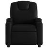 GOLINPEILO Manual Massage Recliner Chair, Black Faux Leather Reclining Sofa Chair, Living Room Single Sofa Recliners with Cup Holders and Side Pocket, -11 view 4