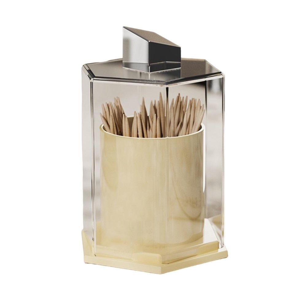 Toothpick Holder Creative Simple Toothpick Box Household Creative Toothpick Holder Dental Floss Cotton Swab Storage Box Dispenser Toothpick Dispenser Tooth Picks Container Case (Color : B)