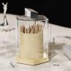 Toothpick Holder Creative Simple Toothpick Box Household Creative Toothpick Holder Dental Floss Cotton Swab Storage Box Dispenser Toothpick Dispenser Tooth Picks Container Case (Color : B) view 2