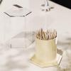 Toothpick Holder Creative Simple Toothpick Box Household Creative Toothpick Holder Dental Floss Cotton Swab Storage Box Dispenser Toothpick Dispenser Tooth Picks Container Case (Color : B) view 4