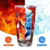 VTCTOASY 20 Oz Stainless Steel Tumbler Vacuum Insulated Tumblers with Lid Poppy Flowers Vivid Petals Coffee Mug for Travel Double Wall Insulated Cup Coffee Mug for Home Work Straw Two-piece Set view 4