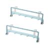 SHOWERORO 2pcs Stainless Steel and Abs Rear Door Hook Rack Punch Hanging Shelf for Kitchen Bathroom Office and Home Use view 1
