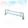 SHOWERORO 2pcs Stainless Steel and Abs Rear Door Hook Rack Punch Hanging Shelf for Kitchen Bathroom Office and Home Use view 2