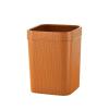 NEKCOCO Trash Bin Household Garbage Cans Large Capacity Storage Bucket Bathroom Without Cover Square Bedroom Living Room Paper Basket Bedroom Trash Can (Color : A) view 1