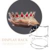 ABOOFAN Crown Display Stand Tiara Holder Three-tier Stand Rack Jewelry Holder Tiaras Display Stand Ears Holder Crowns Holder Girls Home Headbands Organizer Can Bridal Crowns Organizers view 3