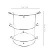 ABOOFAN Crown Display Stand Tiara Holder Three-tier Stand Rack Jewelry Holder Tiaras Display Stand Ears Holder Crowns Holder Girls Home Headbands Organizer Can Bridal Crowns Organizers view 4