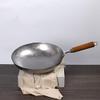 32/34CM Traditional Handmade Wok Old-Fashioned Iron Wok Without Coating Non-Stick Gas Cooker Wok Cookware Pot (Size : 34cm) (32cm) view 2