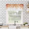 Anzona Curtain Valance 42" x 12", Orange Eucalyptus Leaves Window Valances Rod Pocket Curtains Drapes, Spring Floral Summer Botanical Short Topper Curtain for Kitchen Cafe Living Room, 1 Panel view 4