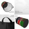 Retro American Kenya Flag Portable Laundry Basket Waterproof Storage Basket view 4